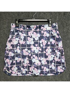 Peter Millar Skirt Women Medium Alice Petal Hem 16in Golf Skort Floral 50+UPF